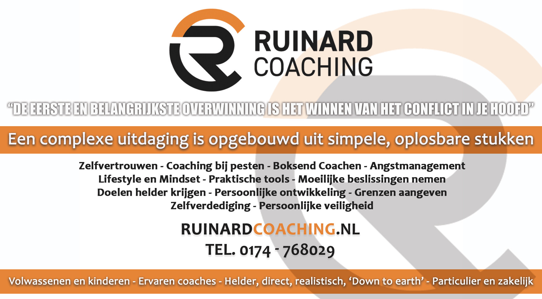 Ruinard Coaching Website Banner